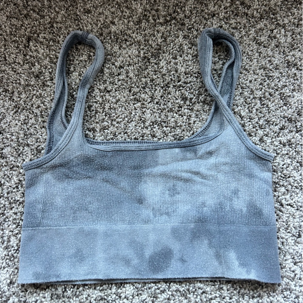 Anthropologie Heather Gray Knit Top/ Lounge Bra. Size XS/S